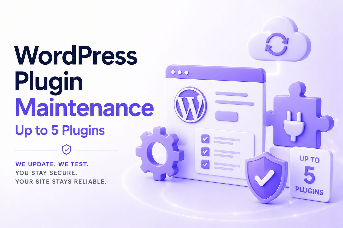 WordPress Plugin Maintenance (up to 5 plugins)