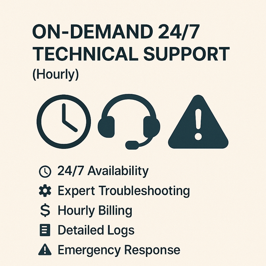 On-Demand 24/7 Technical Support (Hourly)